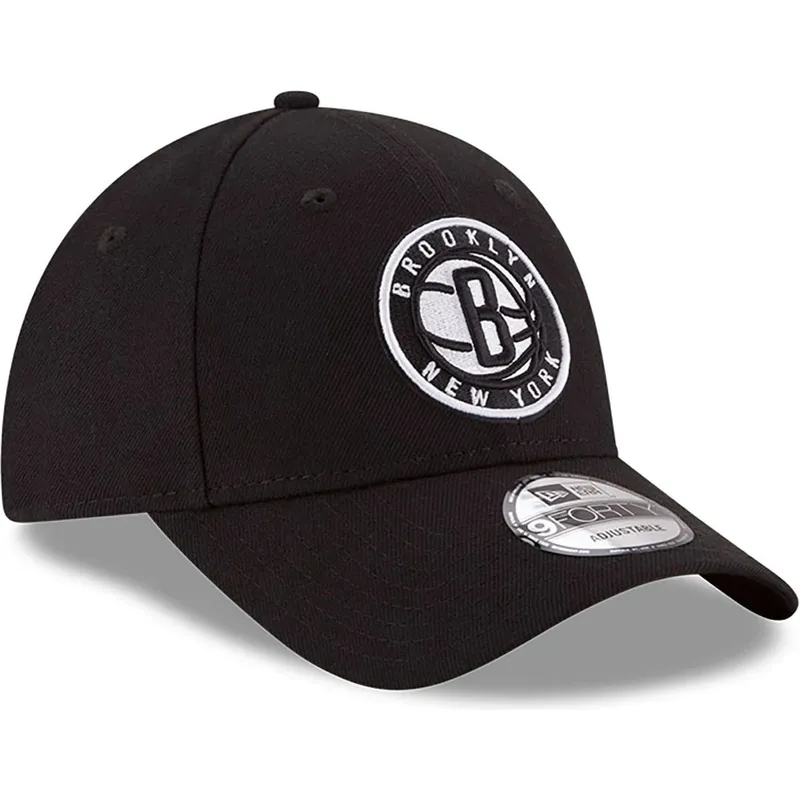 cap-izliekta-black-adjustable-strap-berniem-9forty-the-league-no-brooklyn-nets-nba-no-new-era