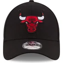 new-era-curved-brim-youth-9forty-the-league-chicago-bulls-nba-black-adjustable-cap