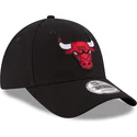 new-era-curved-brim-youth-9forty-the-league-chicago-bulls-nba-black-adjustable-cap