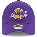 new-era-curved-brim-youth-9forty-the-league-los-angeles-lakers-nba-purple-adjustable-cap