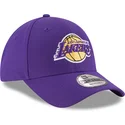 new-era-curved-brim-youth-9forty-the-league-los-angeles-lakers-nba-purple-adjustable-cap