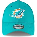 blaue-gebogene-verstellbare-kinderkappe-9forty-the-league-der-miami-dolphins-nfl-von-new-era