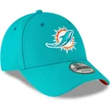 blaue-gebogene-verstellbare-kinderkappe-9forty-the-league-der-miami-dolphins-nfl-von-new-era