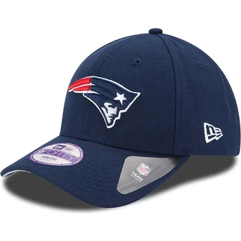Verstellbare marineblaue 9FORTY The League New England Patriots NFL Kinderkappe von New Era