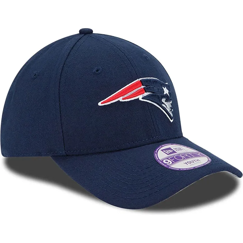 cap-izliekta-navy-blue-adjustable-strap-berniem-9forty-the-league-no-new-england-patriots-nfl-no-new-era