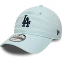 verstellbare-blaue-kappe-mit-gebogenem-schirm-und-marineblauem-logo-9twenty-linen-der-los-angeles-dodgers-mlb-von-new-era