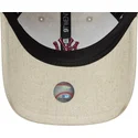 verstellbare-beige-gebogene-kappe-9twenty-linen-der-new-york-yankees-mlb-von-new-era
