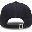marineblaue-verstellbare-curved-cap-9twenty-mini-logo-washed-der-new-york-yankees-mlb-von-new-era