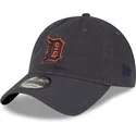 verstellbare-graue-9twenty-core-classic-kappe-der-detroit-tigers-mlb-von-new-era