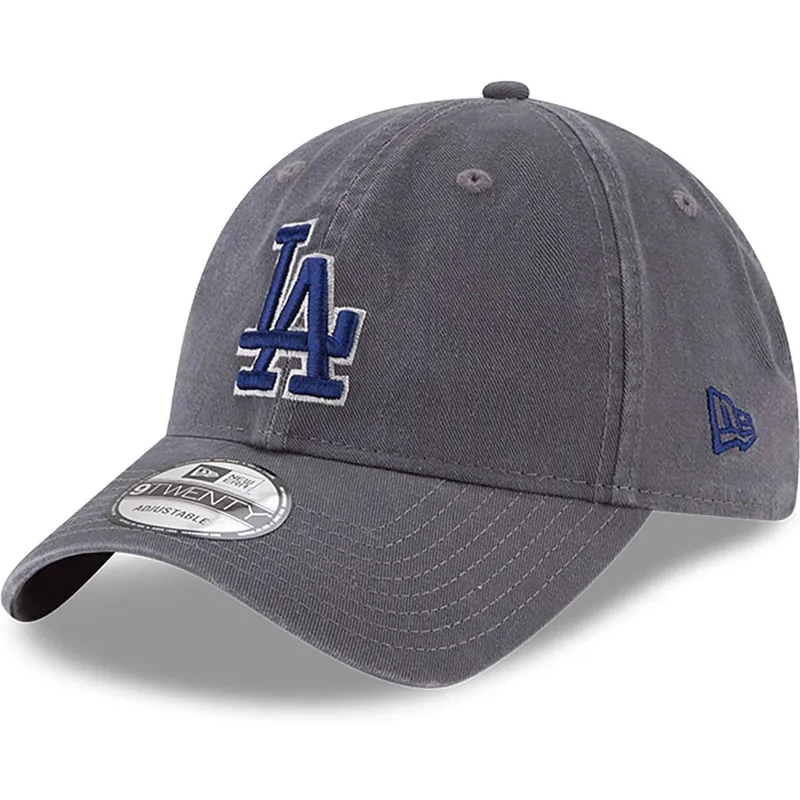 cap-izliekta-gray-adjustable-strap-9twenty-core-classic-no-los-angeles-dodgers-mlb-no-new-era