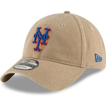 Cap izliekta beige adjustable strap 9TWENTY Core Classic no New York Mets MLB no New Era