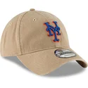 cap-izliekta-beige-adjustable-strap-9twenty-core-classic-no-new-york-mets-mlb-no-new-era