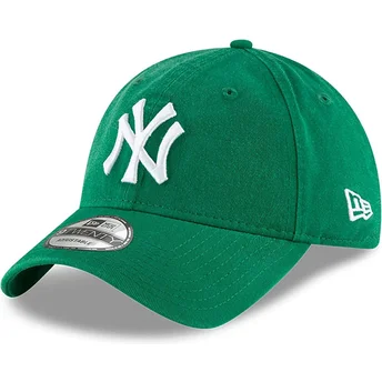 Cepur izliekta zaļš regulējams 9TWENTY Core Classic no New York Yankees MLB no New Era