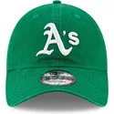 cap-izliekta-green-adjustable-strap-9twenty-core-classic-no-oakland-athletics-mlb-no-new-era