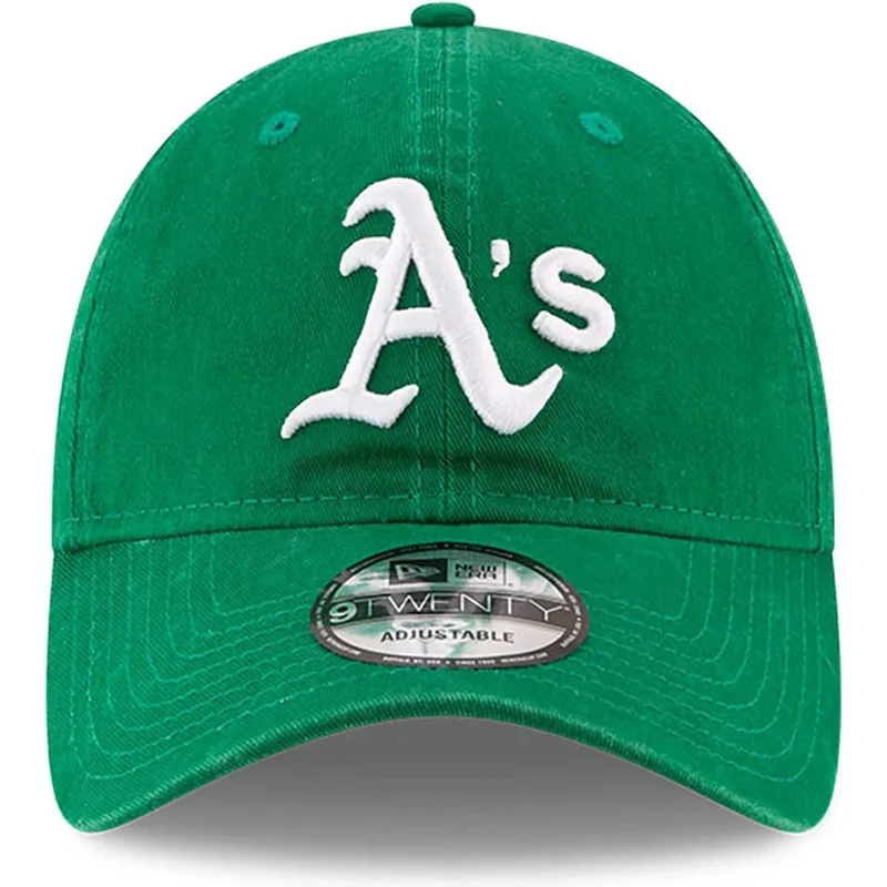 cap-izliekta-green-adjustable-strap-9twenty-core-classic-no-oakland-athletics-mlb-no-new-era