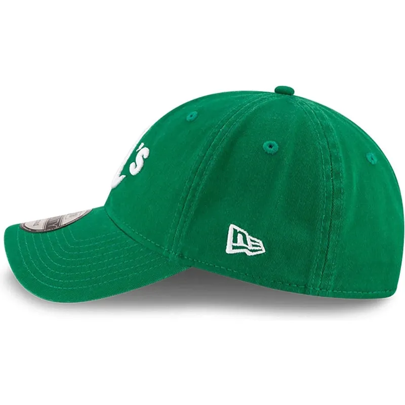 cap-izliekta-green-adjustable-strap-9twenty-core-classic-no-oakland-athletics-mlb-no-new-era