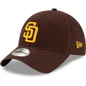 cepur-izliekta-bruns-regulejams-9twenty-core-classic-no-san-diego-padres-mlb-no-new-era