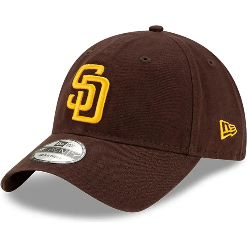 cepur-izliekta-bruns-regulejams-9twenty-core-classic-no-san-diego-padres-mlb-no-new-era