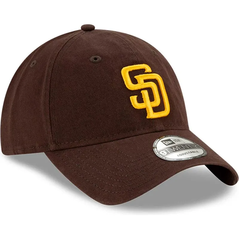 cepur-izliekta-bruns-regulejams-9twenty-core-classic-no-san-diego-padres-mlb-no-new-era