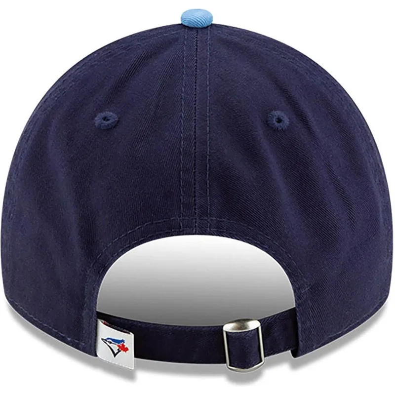 marineblaue-verstellbare-gebogene-kappe-9twenty-core-classic-der-toronto-blue-jays-mlb-von-new-era