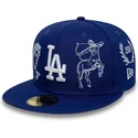 cepur-plakana-zils-pieguloss-59fifty-mythical-no-los-angeles-dodgers-mlb-no-new-era