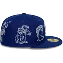 flache-blaue-angepasste-59fifty-mythical-kappe-der-los-angeles-dodgers-mlb-von-new-era