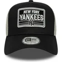 cepur-izliekta-truckeris-melns-snapback-a-frame-patch-no-new-york-yankees-mlb-no-new-era