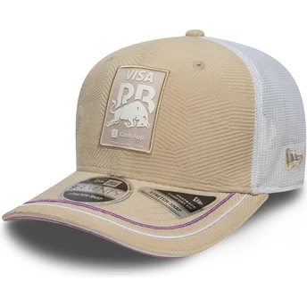 New Era 9SEVENTY Stretch Snap Monaco Race Special Racing Bulls F1 Team Formula 1 Beige Trucker Hat