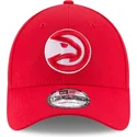 new-era-curved-brim-9forty-the-league-atlanta-hawks-nba-red-adjustable-cap