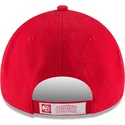 rote-verstellbare-9forty-kappe-the-league-von-atlanta-hawks-nba-von-new-era