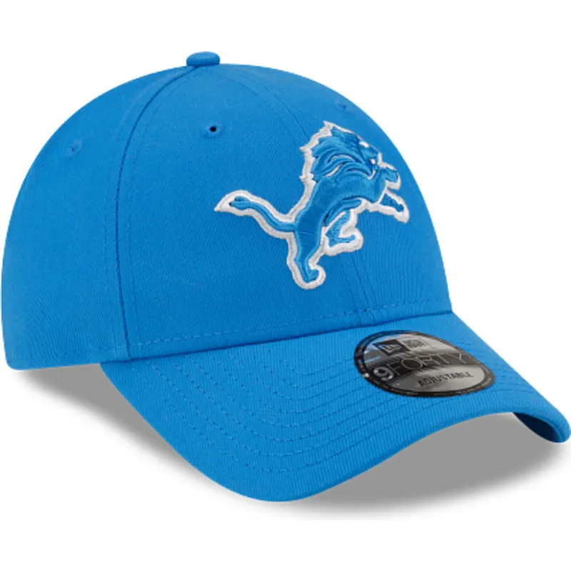 9forty-the-league-verstellbare-blaue-kappe-der-detroit-lions-nfl-von-new-era