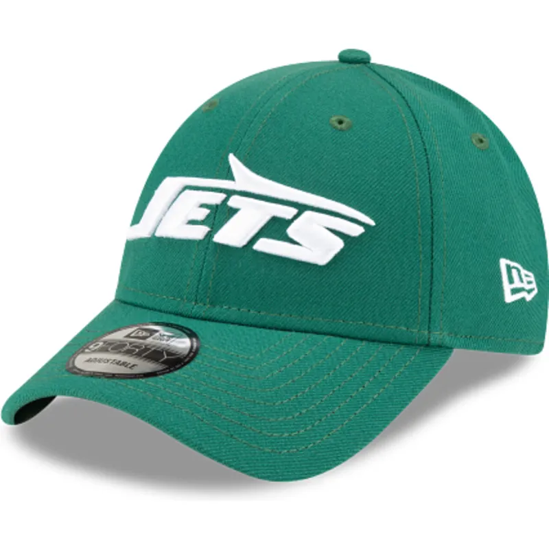 grune-verstellbare-curved-cap-9forty-the-league-der-new-york-jets-nfl-von-new-era