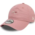 rosa-verstellbare-curved-cap-mit-rosa-logo-9twenty-seasonal-von-mclaren-racing-formula-1-von-new-era