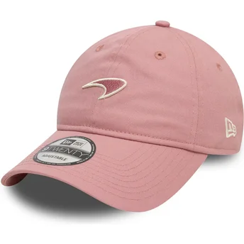 Rosa verstellbare Kappe mit gebogenem Schirm und rosa Logo 9TWENTY Seasonal von McLaren Racing Formula 1 von New Era