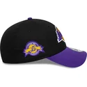 cepur-izliekta-melns-regulejams-9forty-side-patch-no-los-angeles-lakers-nba-no-new-era