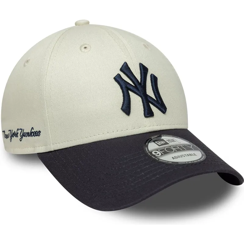 cepur-izliekta-bess-regulejams-9forty-side-script-no-new-york-yankees-mlb-no-new-era