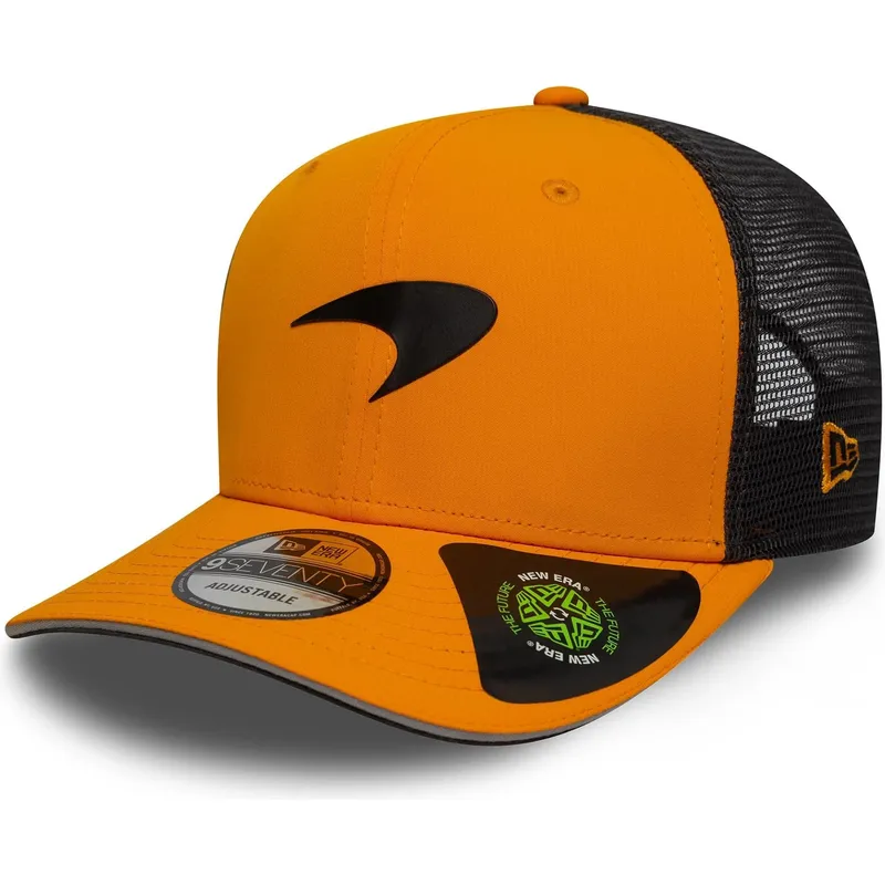 cepur-izliekta-truckeris-oranzs-snapback-9seventy-stretch-snap-no-mclaren-racing-formula-1-no-new-era