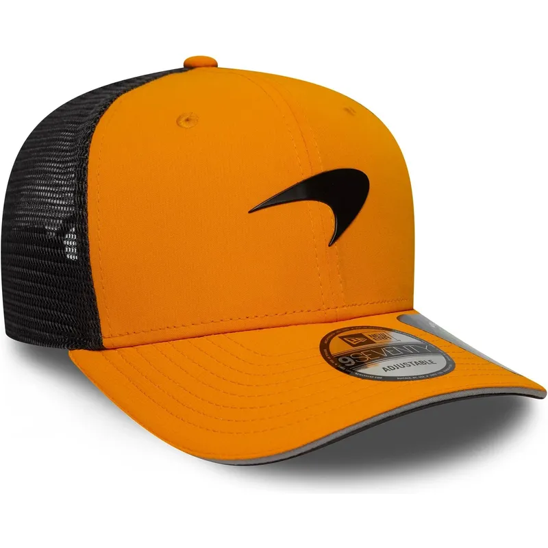 cepur-izliekta-truckeris-oranzs-snapback-9seventy-stretch-snap-no-mclaren-racing-formula-1-no-new-era
