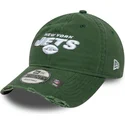 verstellbare-grune-9twenty-washed-distress-kappe-der-new-york-jets-nfl-von-new-era