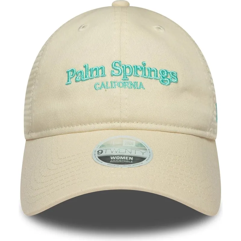 bezowa-regulowana-czapka-trucker-dla-kobiet-9twenty-city-z-palm-springs-miasta-i-plaze-new-era