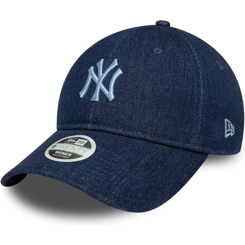 marinbla-bojd-justerbar-keps-for-dam-9twenty-denim-fran-new-york-yankees-mlb-av-new-era