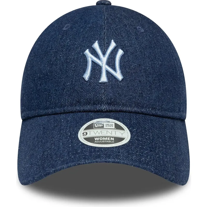 marinbla-bojd-justerbar-keps-for-dam-9twenty-denim-fran-new-york-yankees-mlb-av-new-era