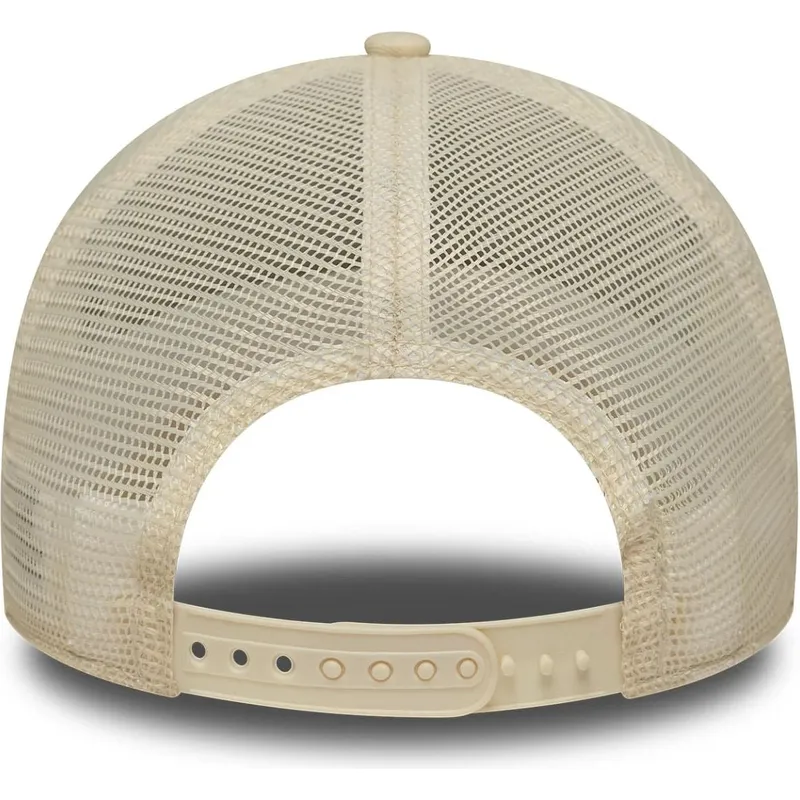 beige-trucker-kappe-fur-damen-a-frame-league-essential-der-new-york-yankees-mlb-von-new-era