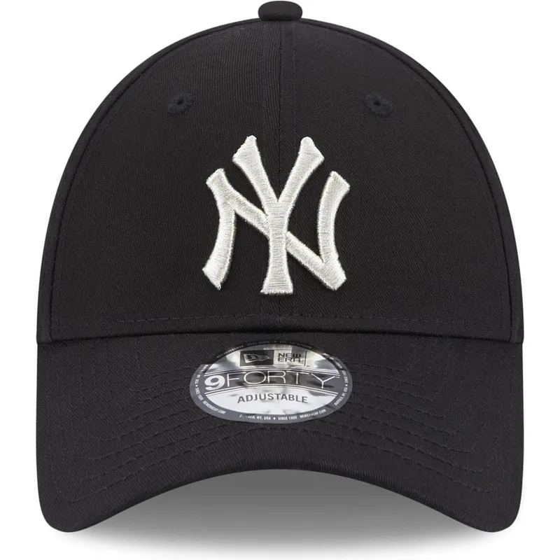 cap-izliekta-black-adjustable-strap-9forty-metallic-no-new-york-yankees-mlb-no-new-era cap-izliekta-black-adjustable-strap-9forty-metallic-no-new-york-yankees-mlb-no-new-era