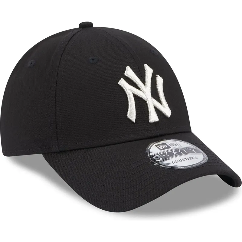 cap-izliekta-black-adjustable-strap-9forty-metallic-no-new-york-yankees-mlb-no-new-era cap-izliekta-black-adjustable-strap-9forty-metallic-no-new-york-yankees-mlb-no-new-era