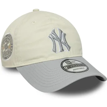 Cepur izliekta bēšs regulējams 9TWENTY World Series Cooperstown no New York Yankees MLB no New Era