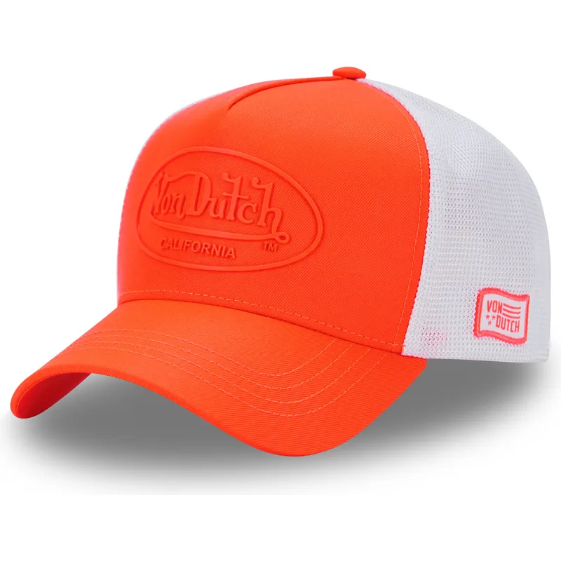 cepur-izliekta-truckeris-oranzs-snapback-fluo04-no-von-dutch