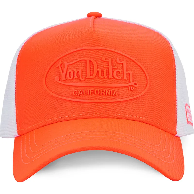 cepur-izliekta-truckeris-oranzs-snapback-fluo04-no-von-dutch