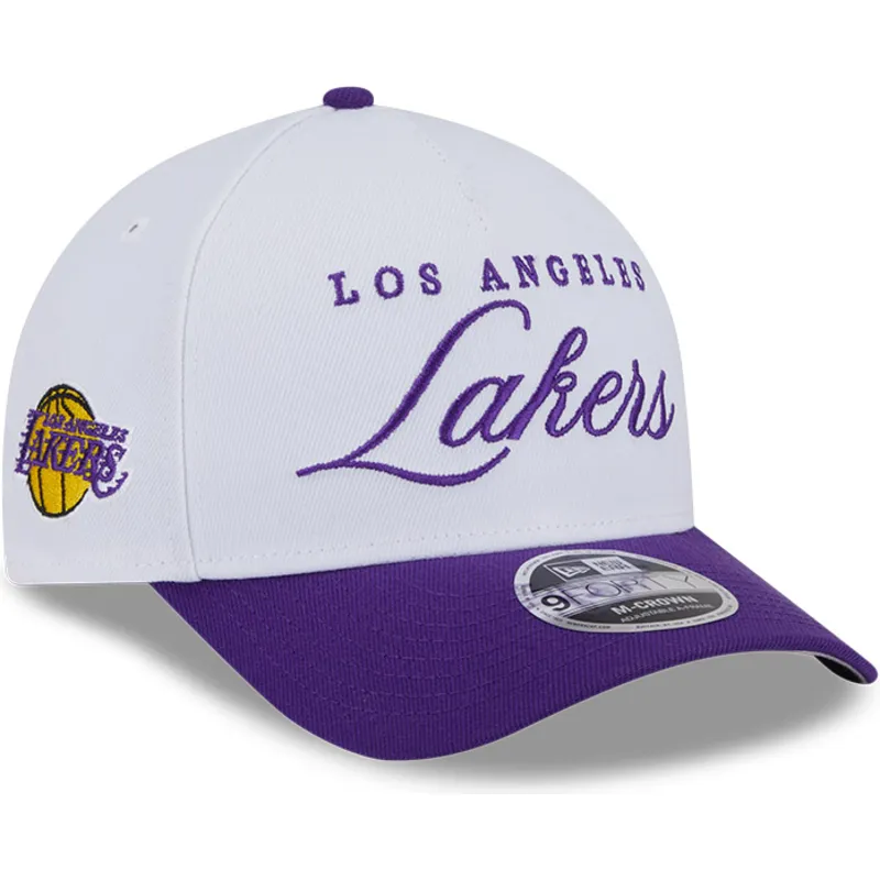 cepur-izliekta-violets-snapback-9forty-m-crown-draft-2025-no-los-angeles-lakers-nba-no-new-era