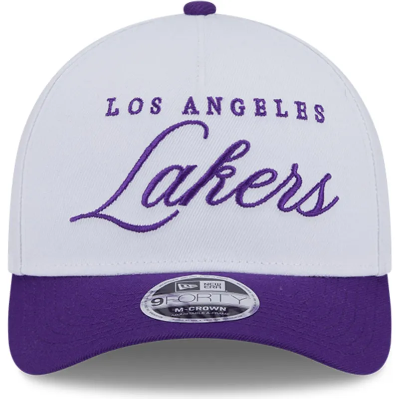 cepur-izliekta-violets-snapback-9forty-m-crown-draft-2025-no-los-angeles-lakers-nba-no-new-era